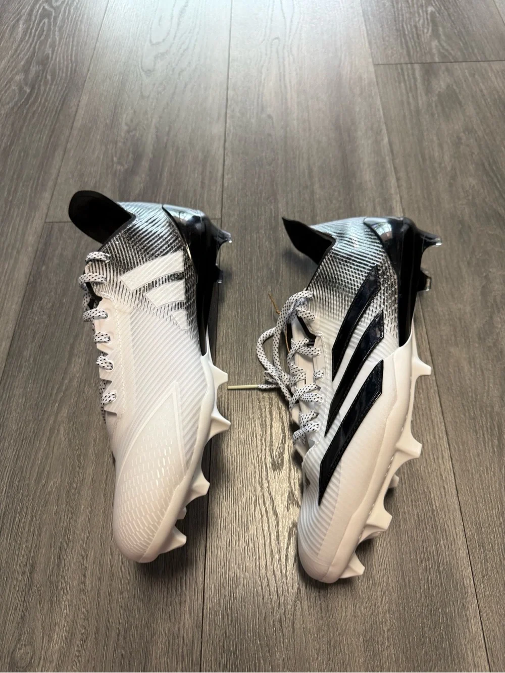 Mens adidas Adizero Electric II American Football Cleats White JQ3962 Mens Sz 12